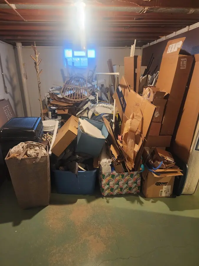 Roll-off dumpster container at job site for Construction Dumpster Rental in Aledo